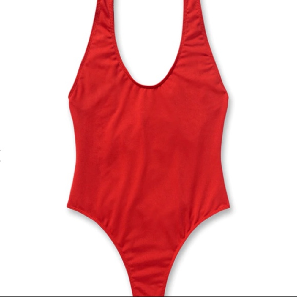Coulbourne Red Stone One Piece Swim Suit / Size Large/ Designed in USA